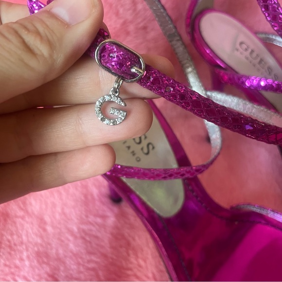 NWOT Guess by Marciano Pink Bow Stiletto Heels - Picture 8 of 9